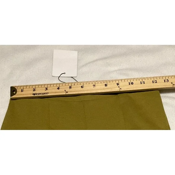 Zara Women's Size S Pant Set Mustard Green Slimming  Flared NWT - Picture 12 of 15